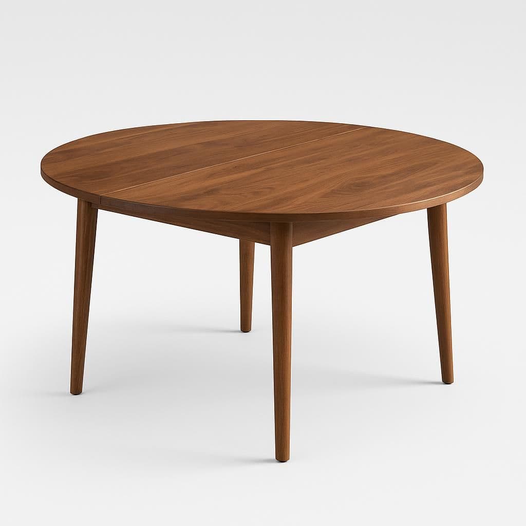 Room & Board Ventura 48-inch Round Extension Table Walnut