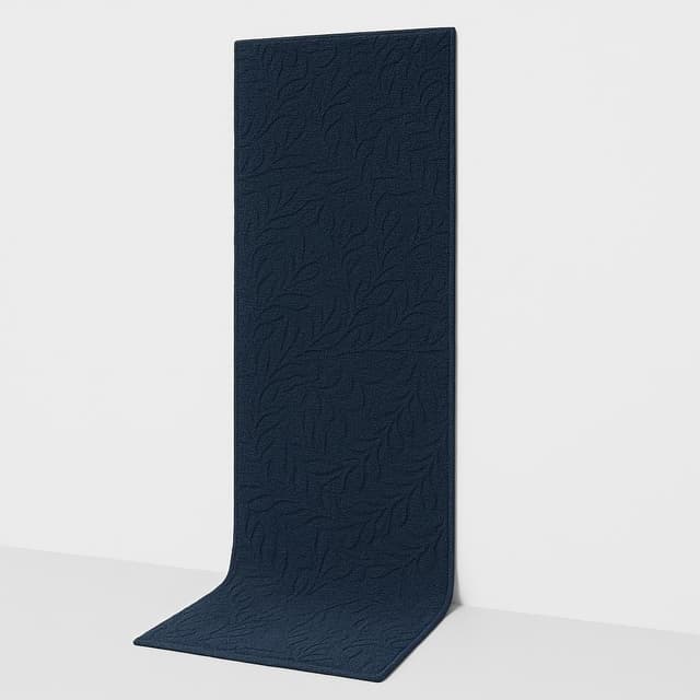 Botanical Washable Runner Rug Indigo - Threshold